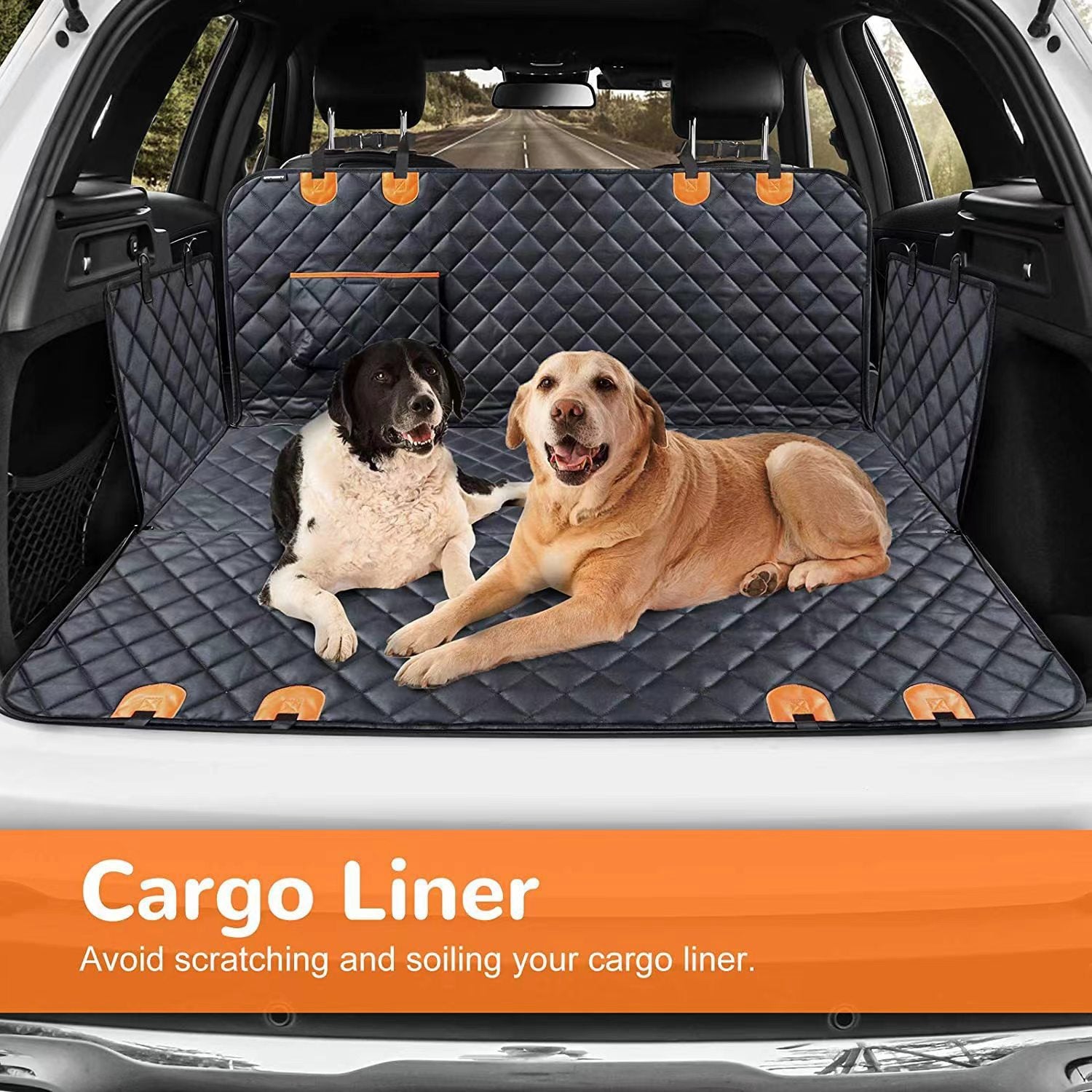 Hunde-Autoschutzmatte Rücksitz – wasserdicht, bissfest & rutschfest | 137×147 cm